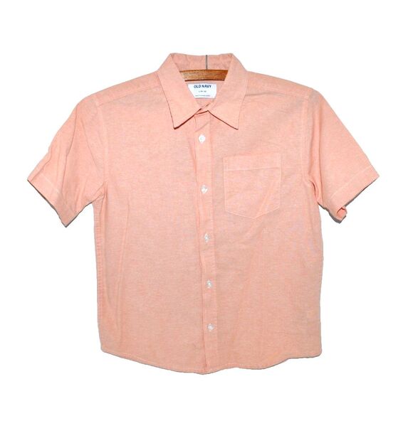 Old Navy Other - Old Navy Boys Pale Pink Short Sleeve Oxford Button Down Shirt L 10-12